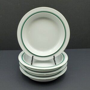 Dansk Christianshavn Green Rim Soup Bowls Dansk Bistro Green Band Soup Bowls